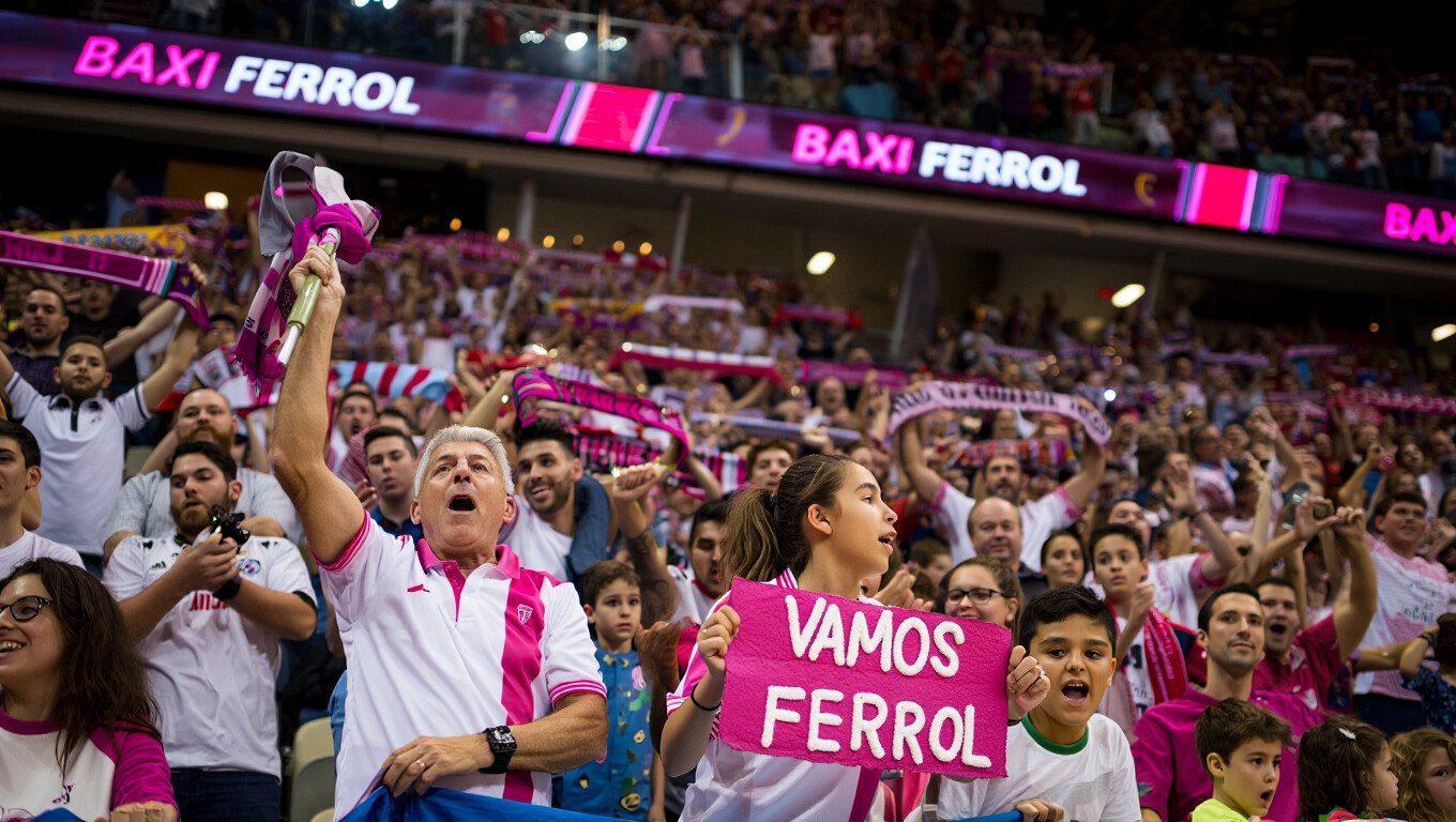 Afición en la grada del pabellón