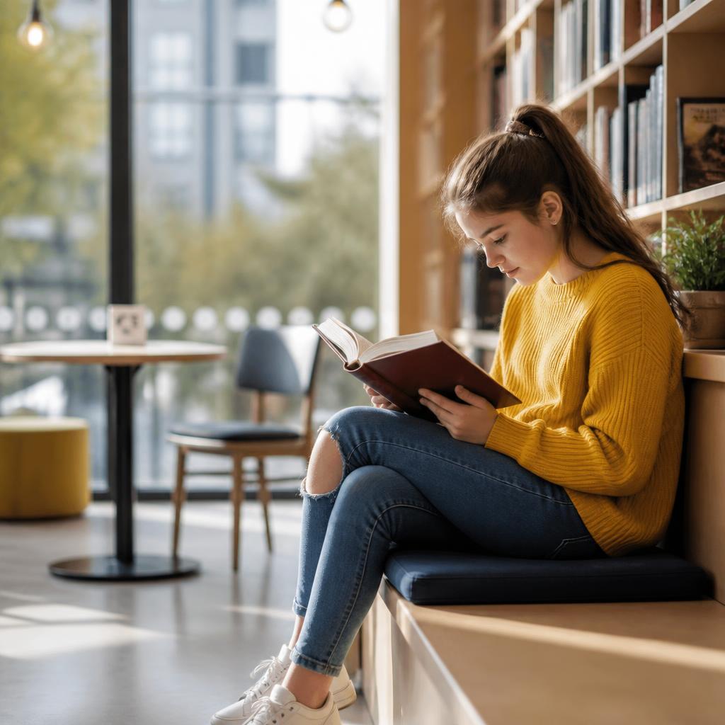 Niña leyendo